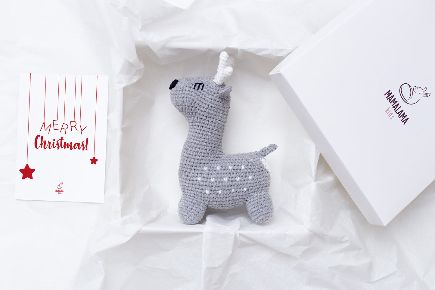 Christmas deer toy gift box Gray