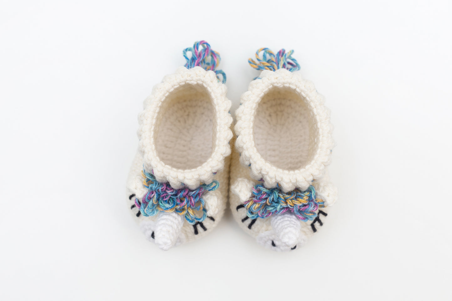 Unicorn toy & blanket & booties gift box Rainbow