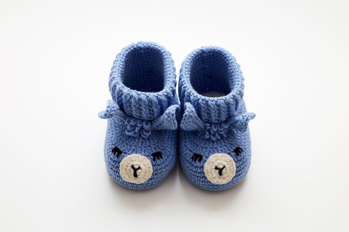 Llama booties pregnancy gift box Blue