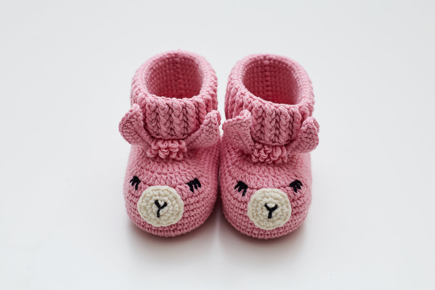 Llama booties gift box Pink