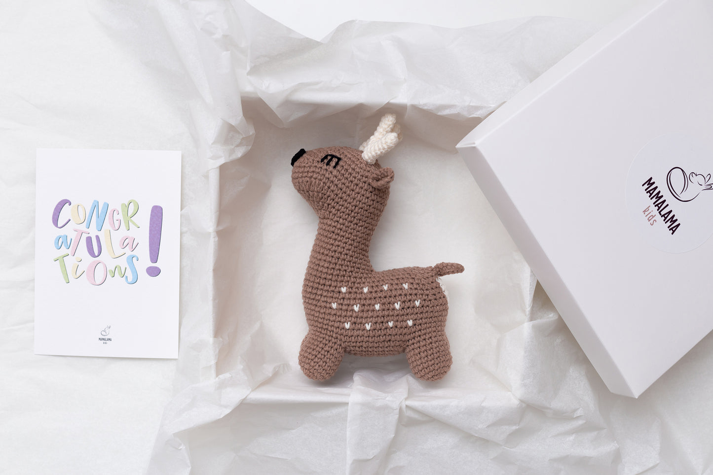 Deer toy gift box Brown