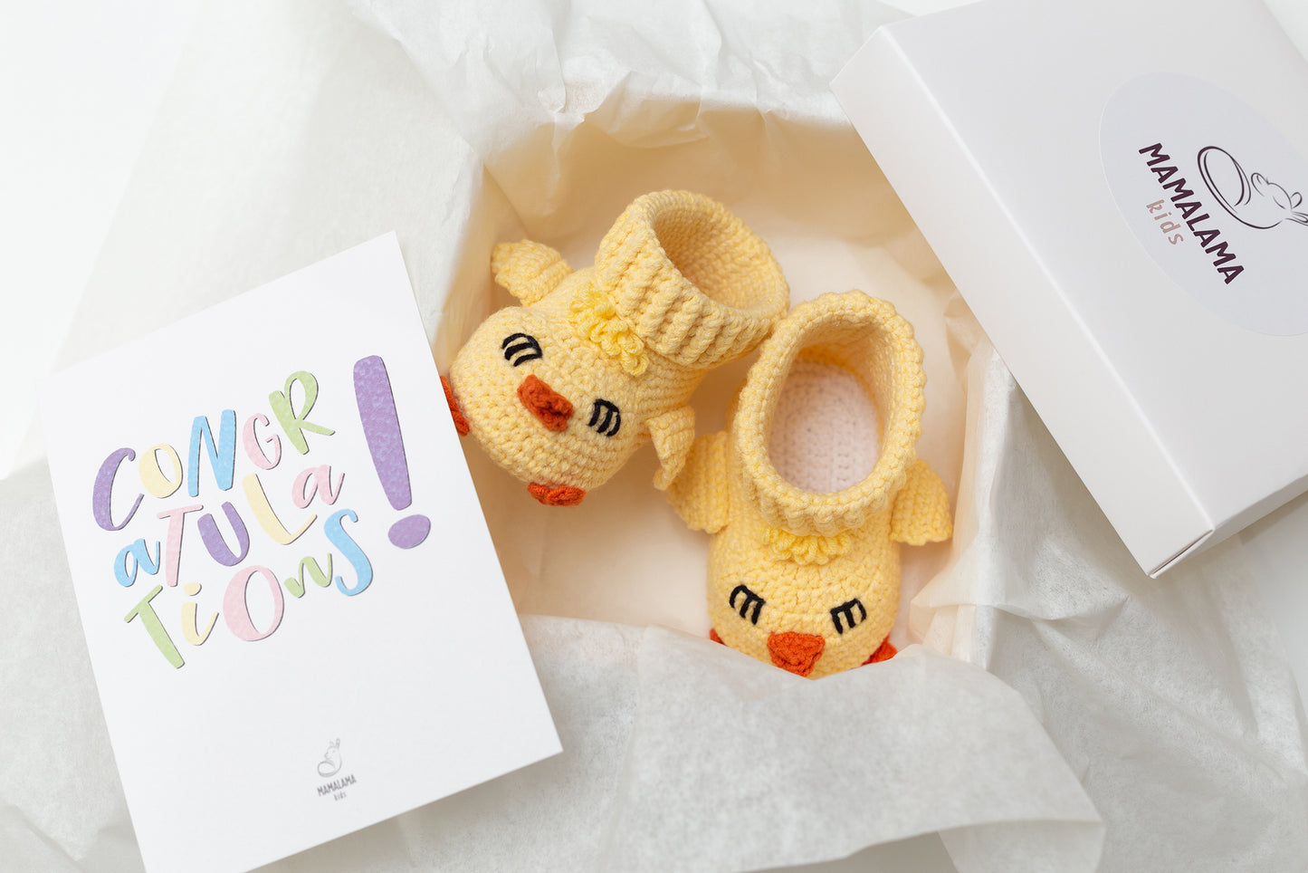 Chicken hen booties pregnancy gift box Yellow