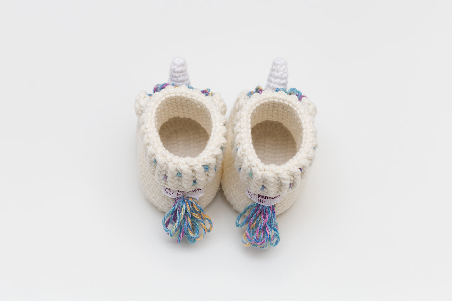 Baby blanket & unicorn booties gift box Rainbow