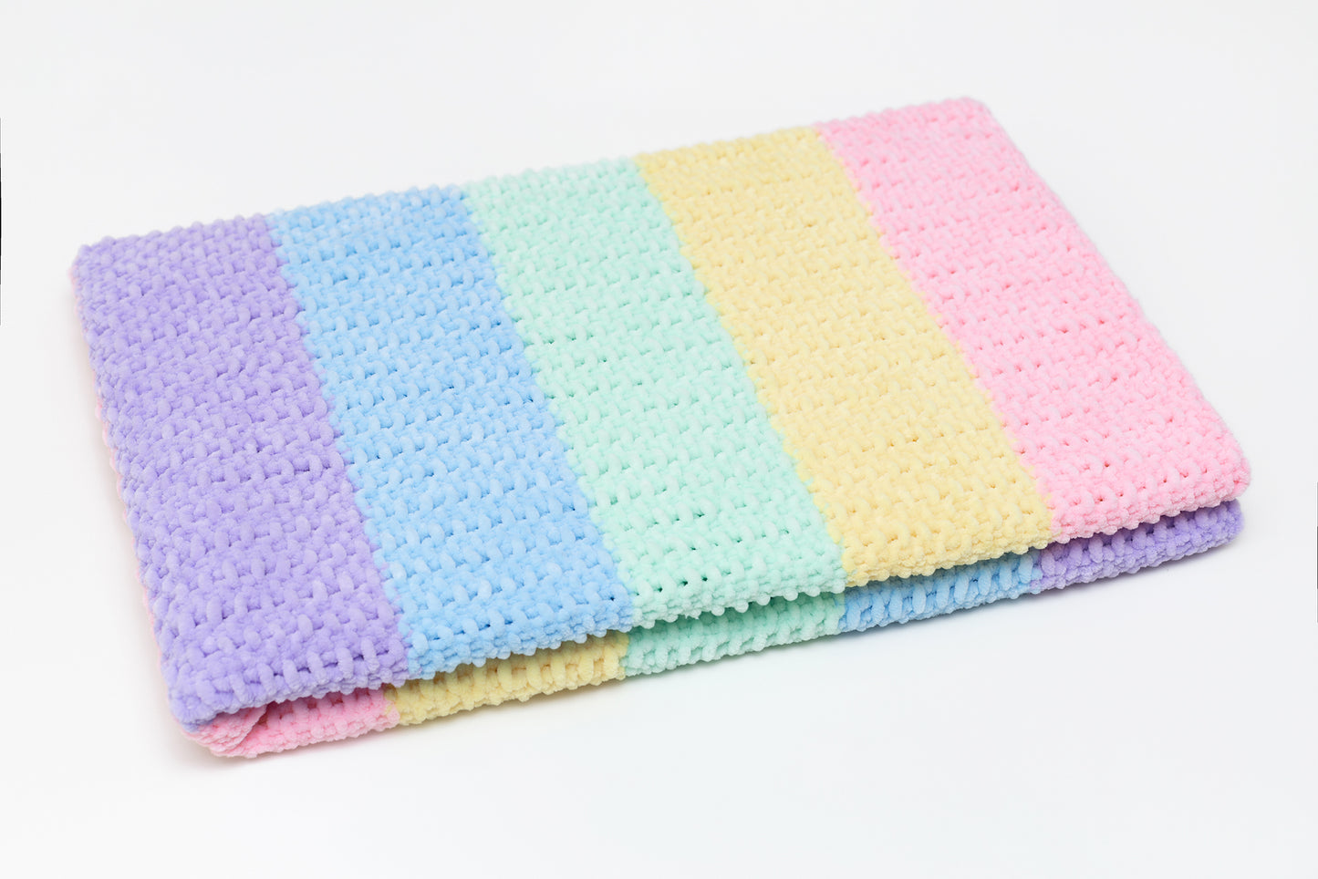 Baby blanket & unicorn booties gift box Rainbow
