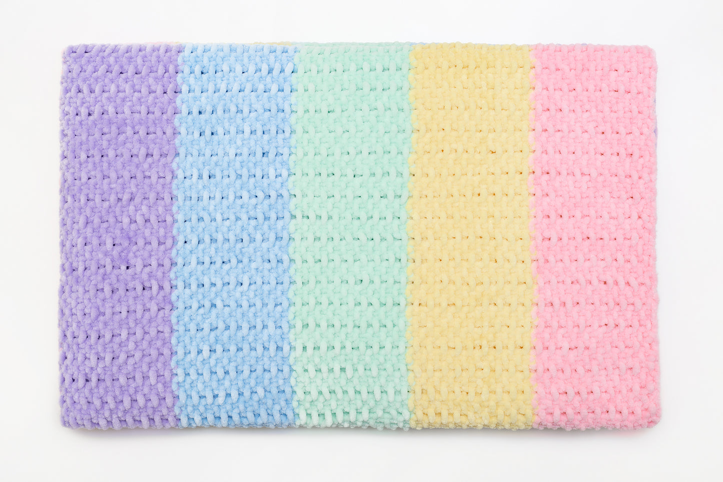 Baby blanket & unicorn booties gift box Rainbow
