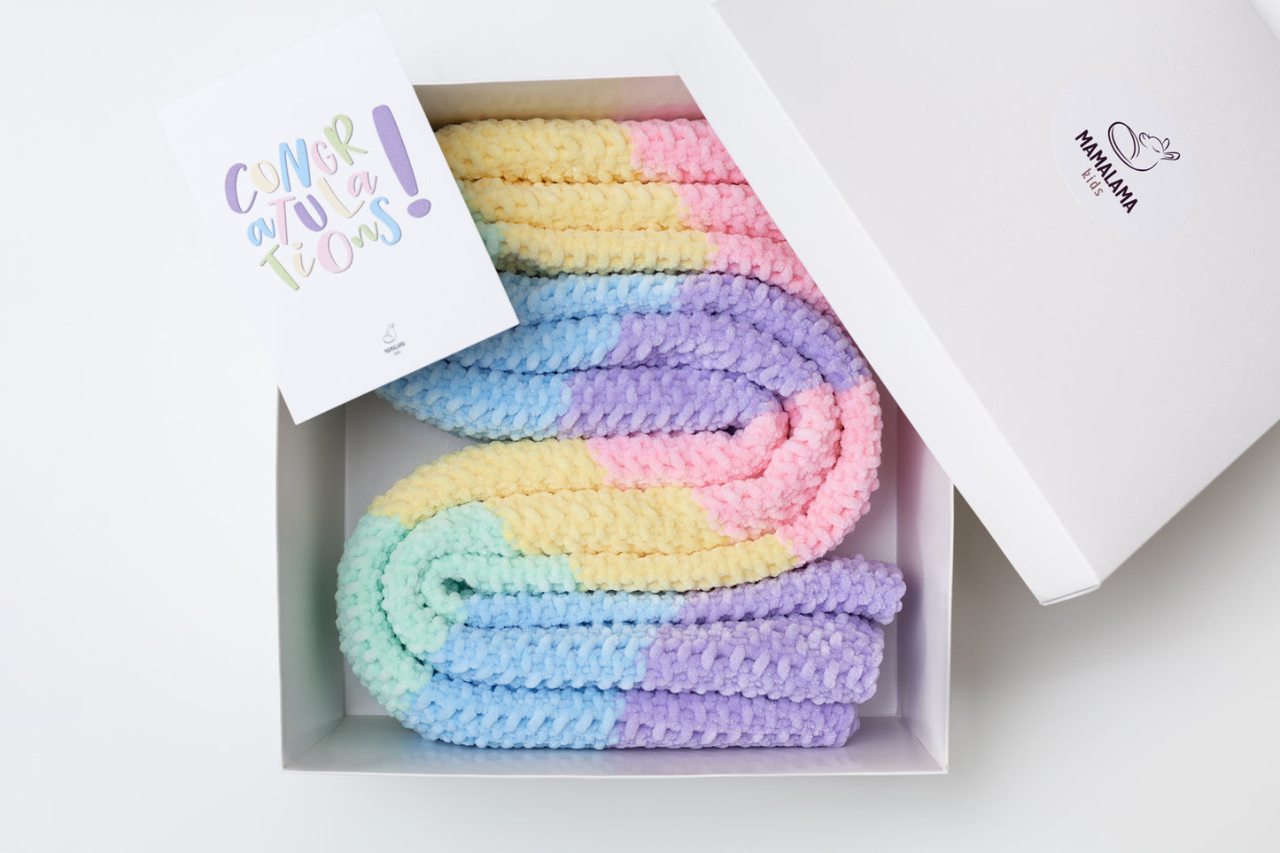Baby blanket gift box Rainbow