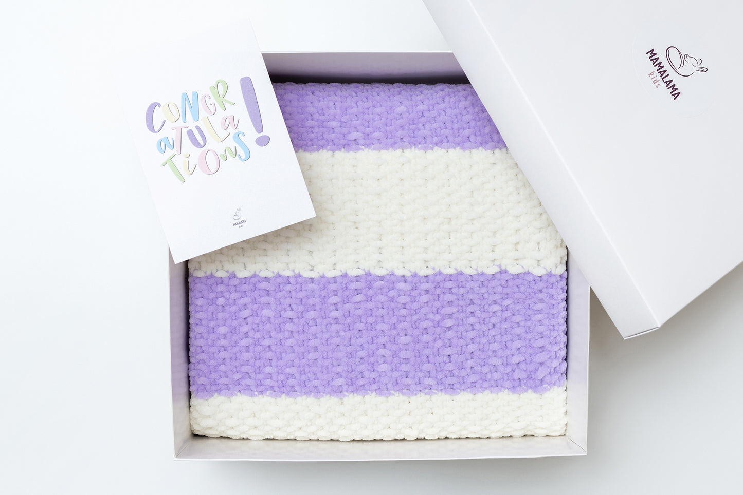 Baby blanket gift box Lavender
