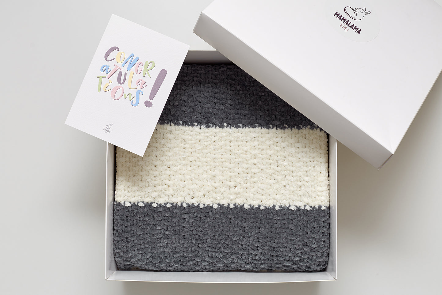 Baby blanket gift box Gray